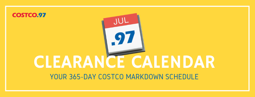 Costco Clearance Calendar